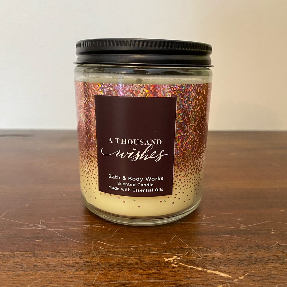 NWT Bath & Body Works A Thousand Wishes single wick candle